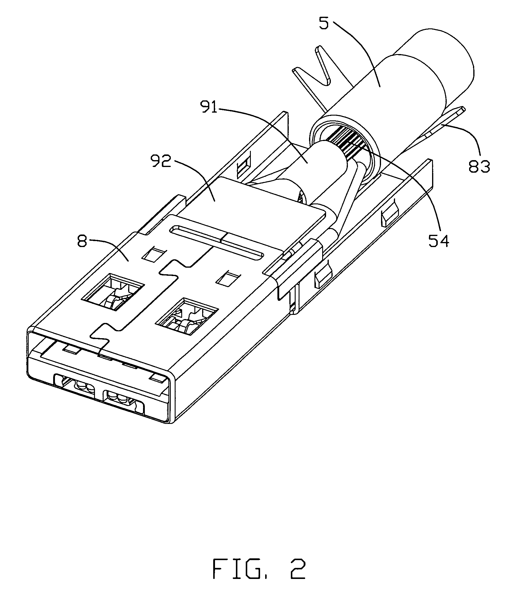 Cable assembly having enhanced interconnection device thereof