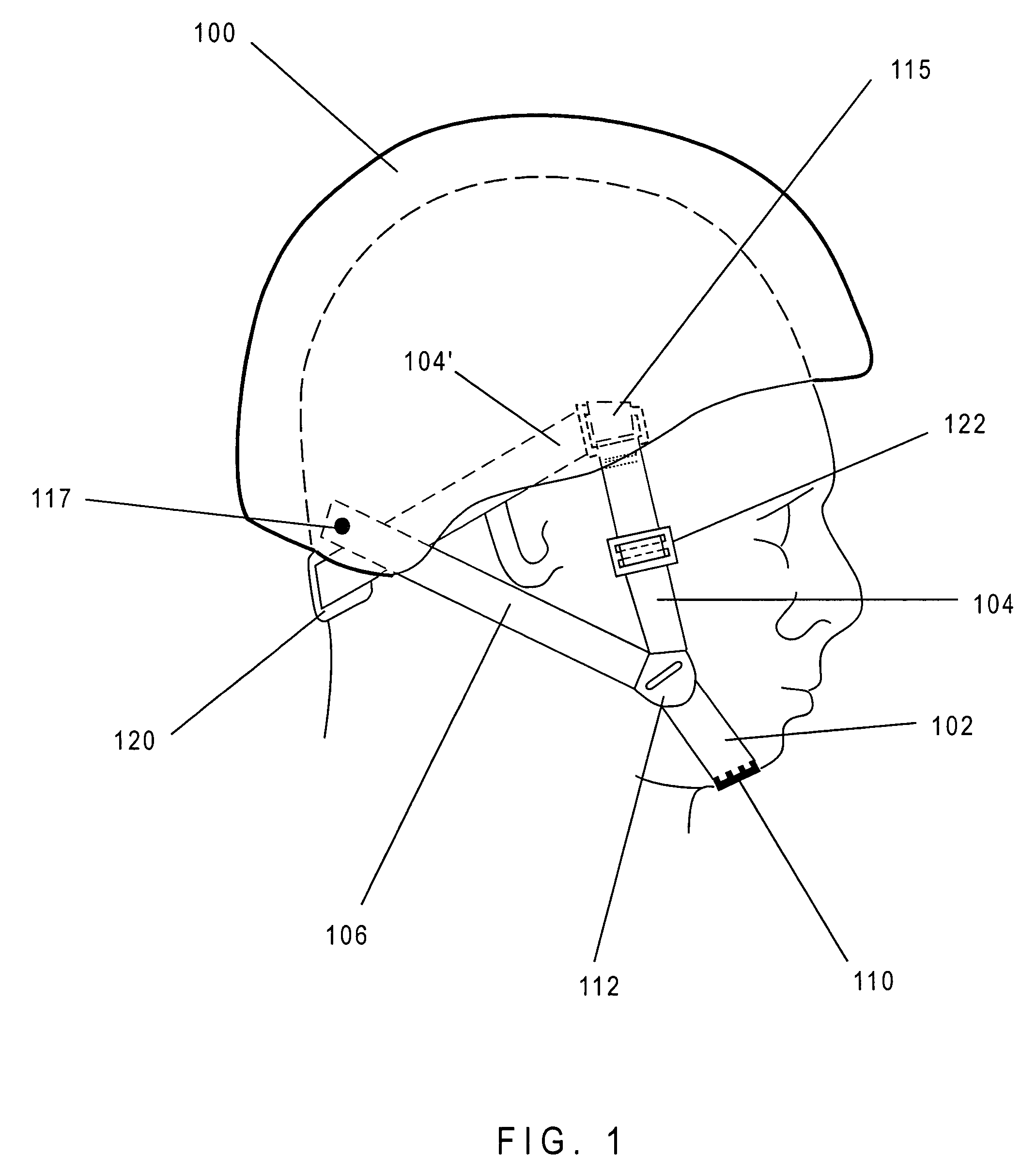 Retention system for safety helmet