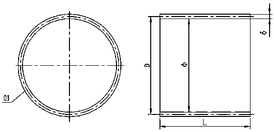 Multi-curvature forming method for stainless steel cylinder