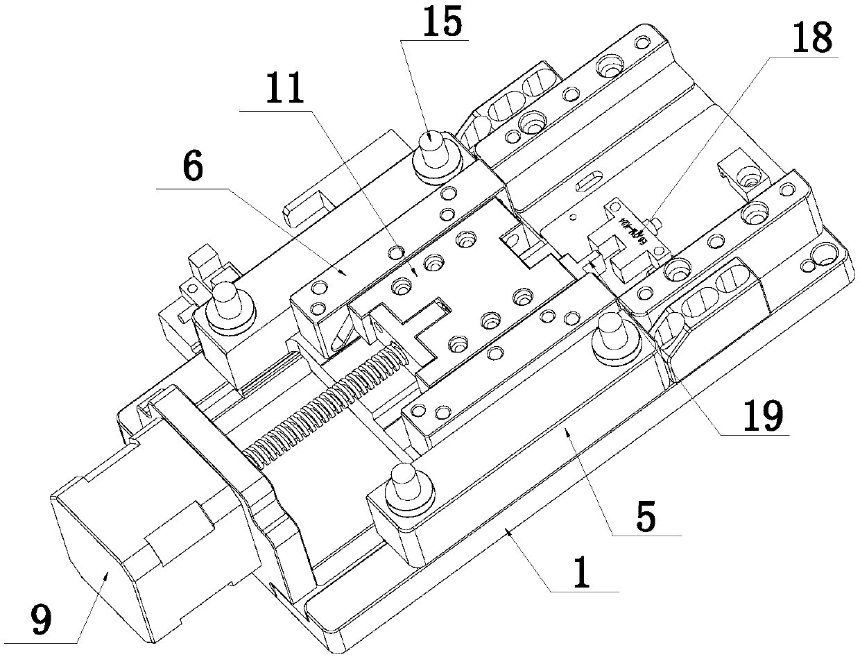 A probe test device for an electronic module