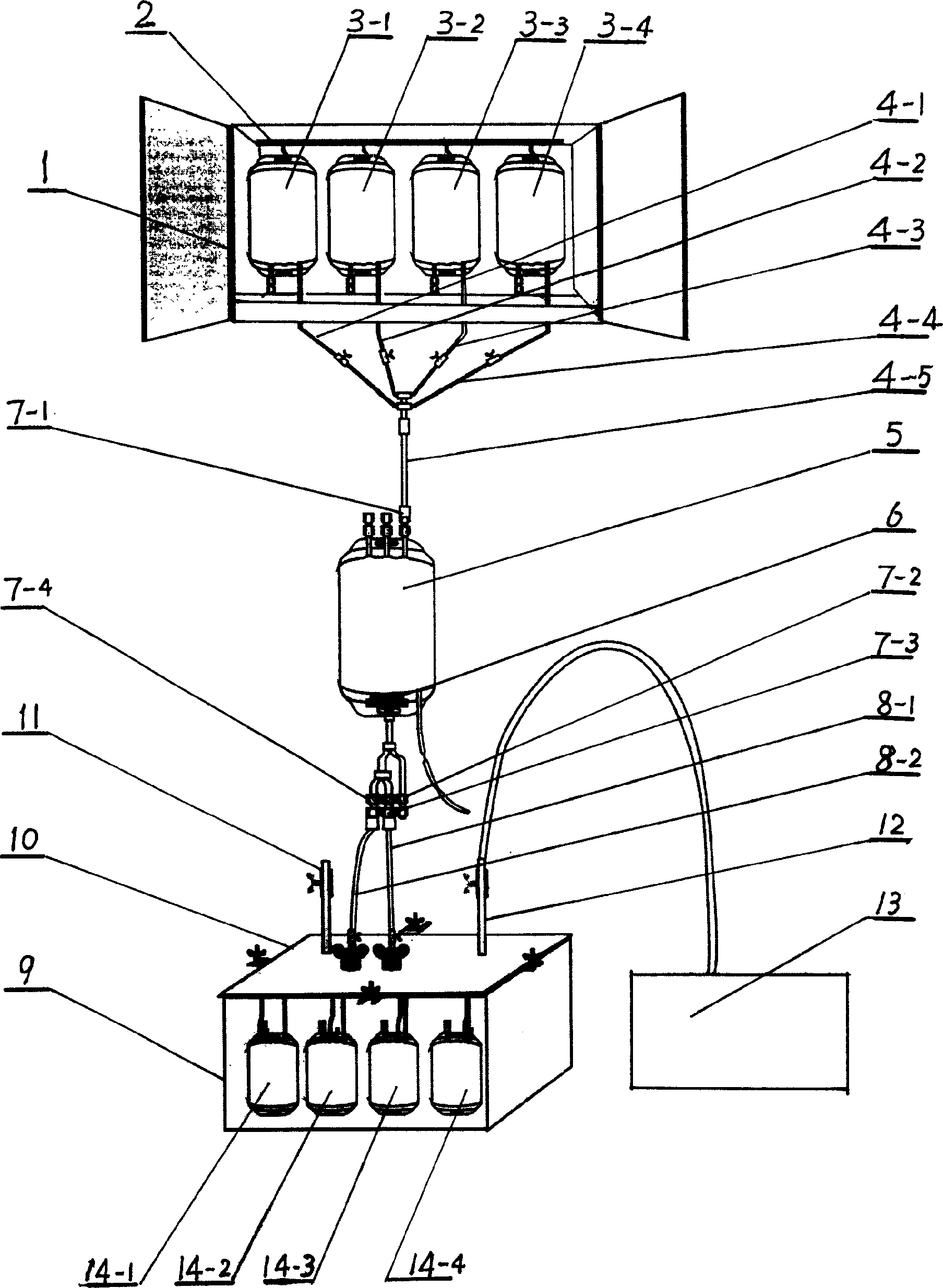 Method and device for preparing washing erythrocyte and freezing deglycerin erythrocyte