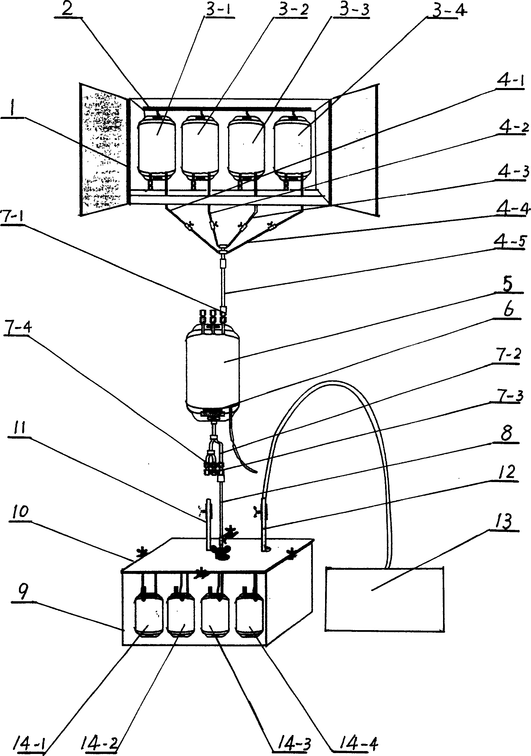 Method and device for preparing washing erythrocyte and freezing deglycerin erythrocyte