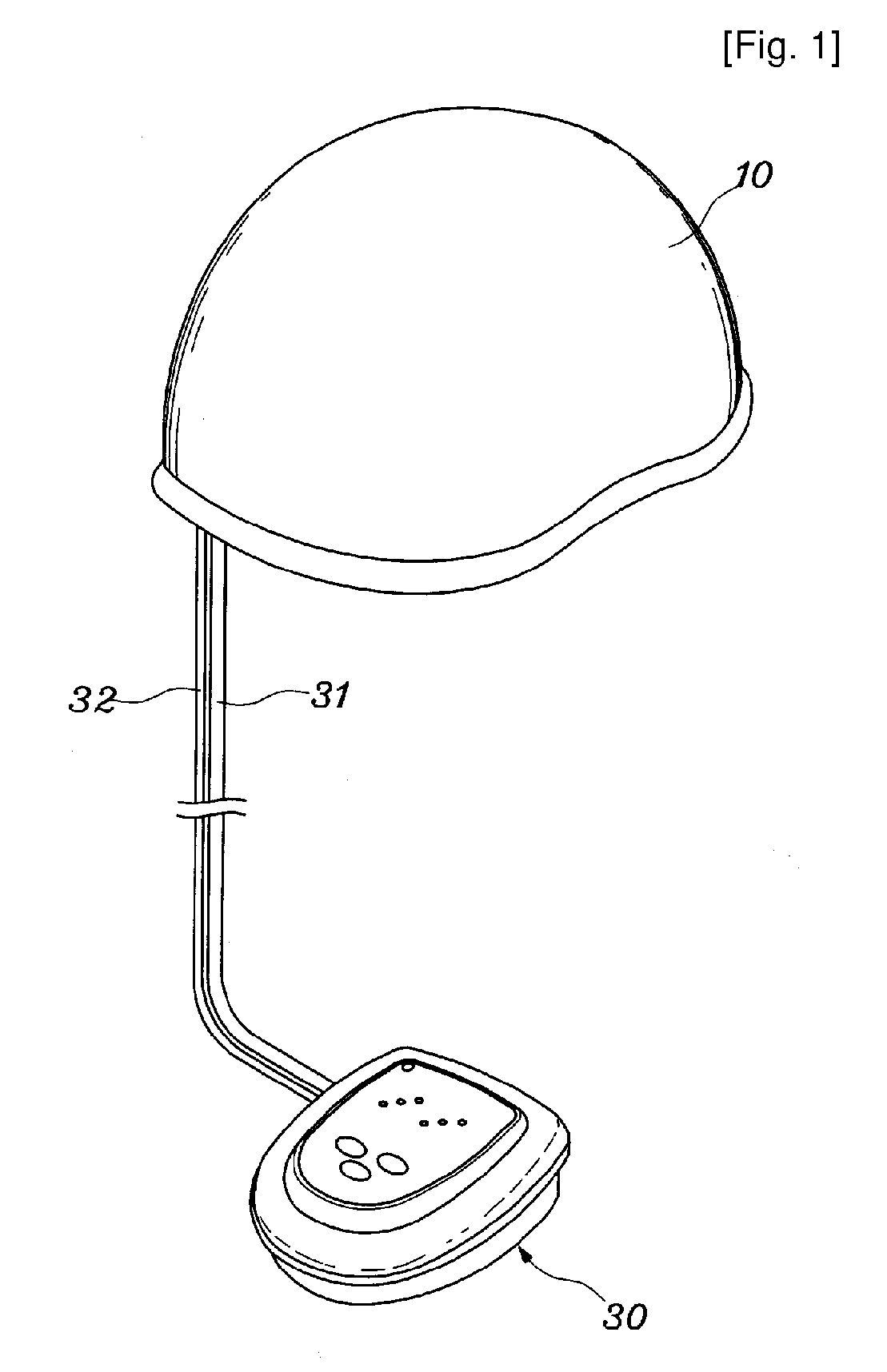 Apparatus for head acupressure using air pressure