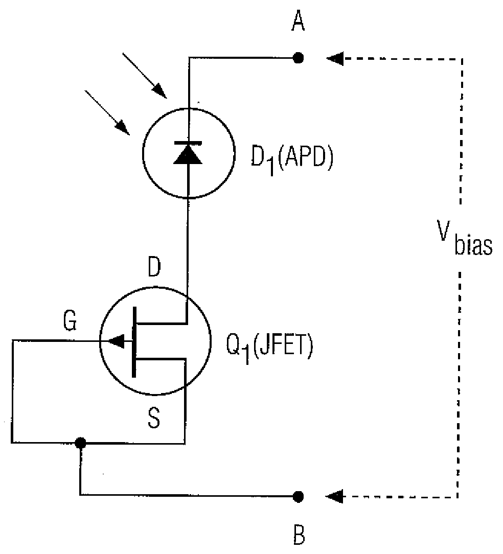 Method and Apparatus for Providing Non-Linear, Passive Quenching of Avalanche Currents in Geiger-Mode Avalanche Photodiodes