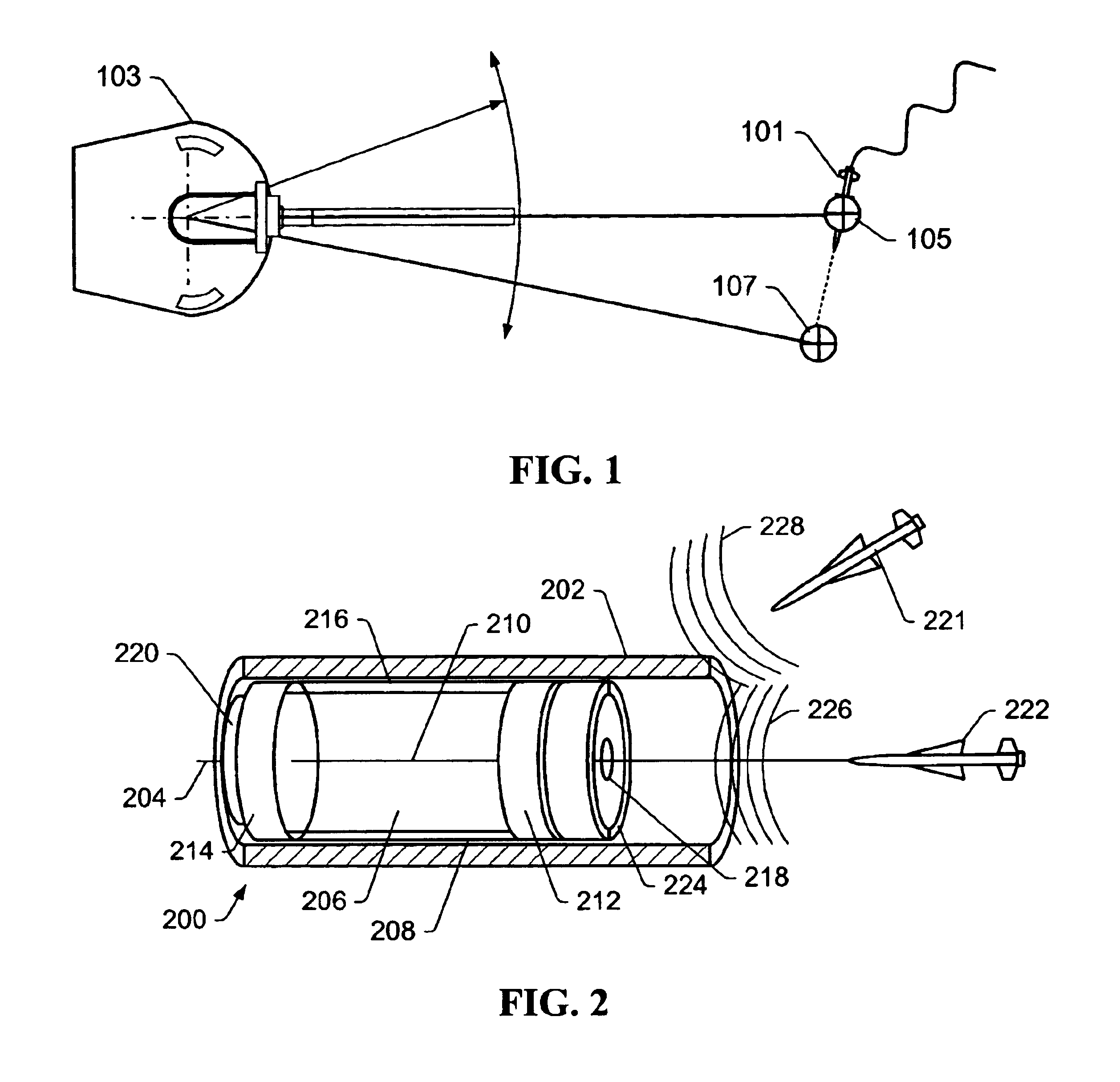 Radio frequency triggered directed energy munition