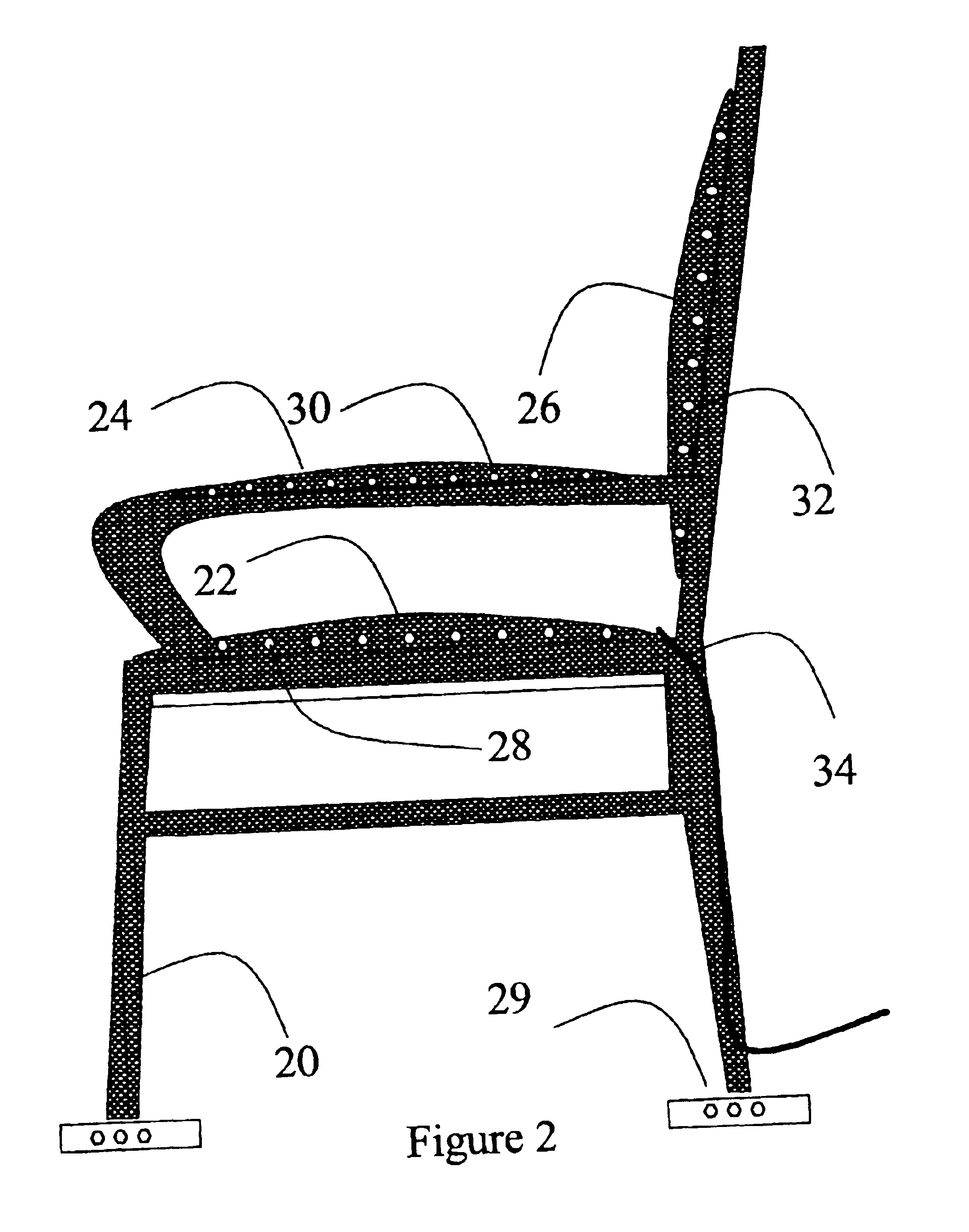 Detection of signs of attempted deception and other emotional stresses by detecting changes in weight distribution of a standing or sitting person