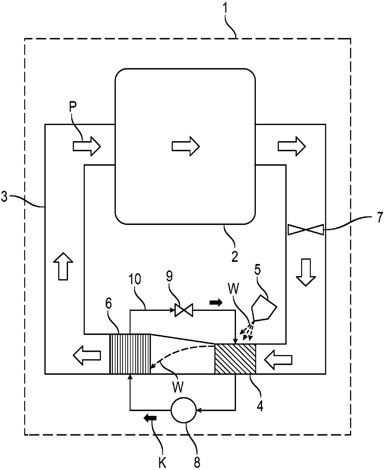 Domestic appliance having a cleaning apparatus for heat exchangers