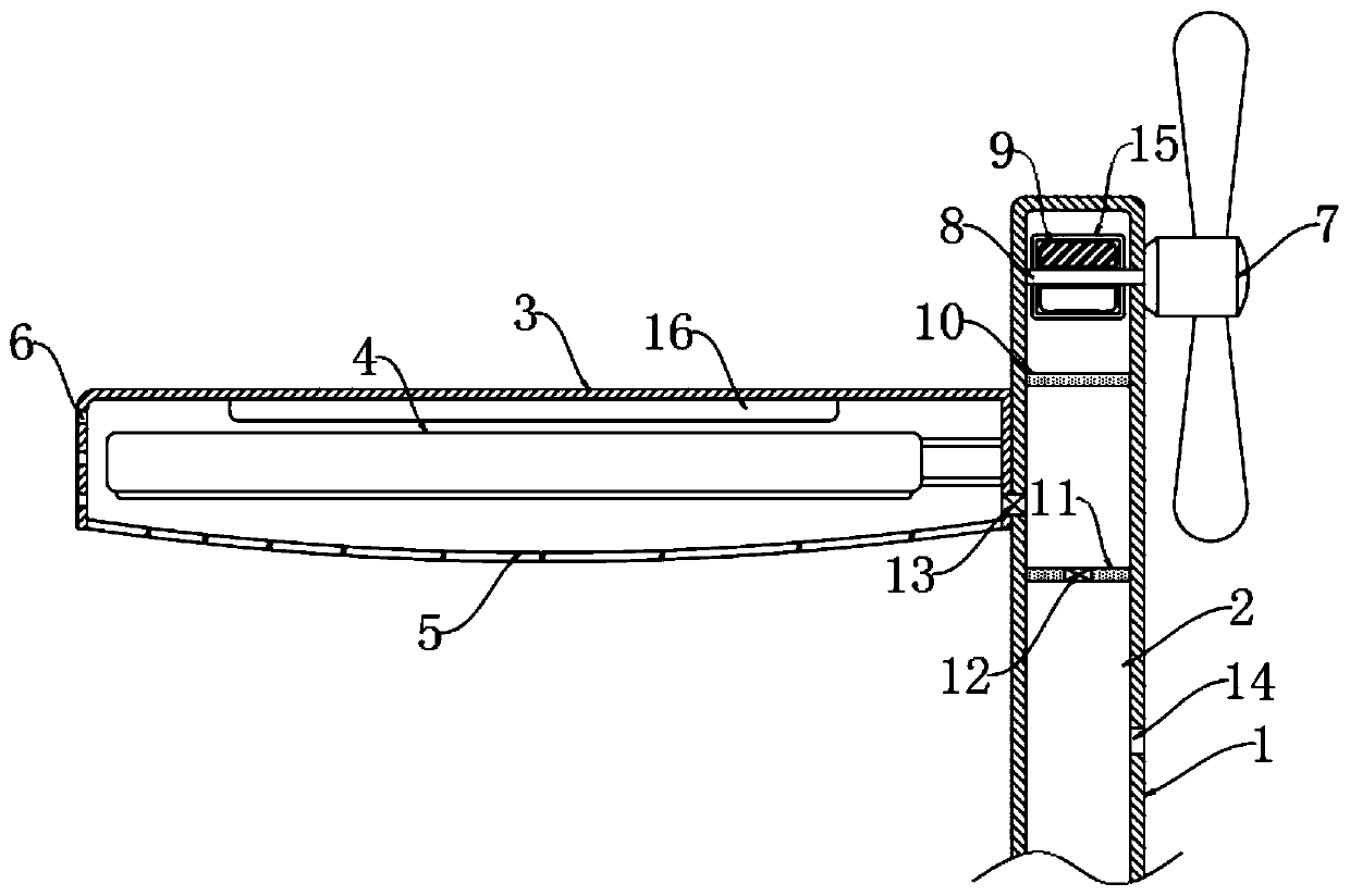 Energy-saving heat dissipation type LED street lamp