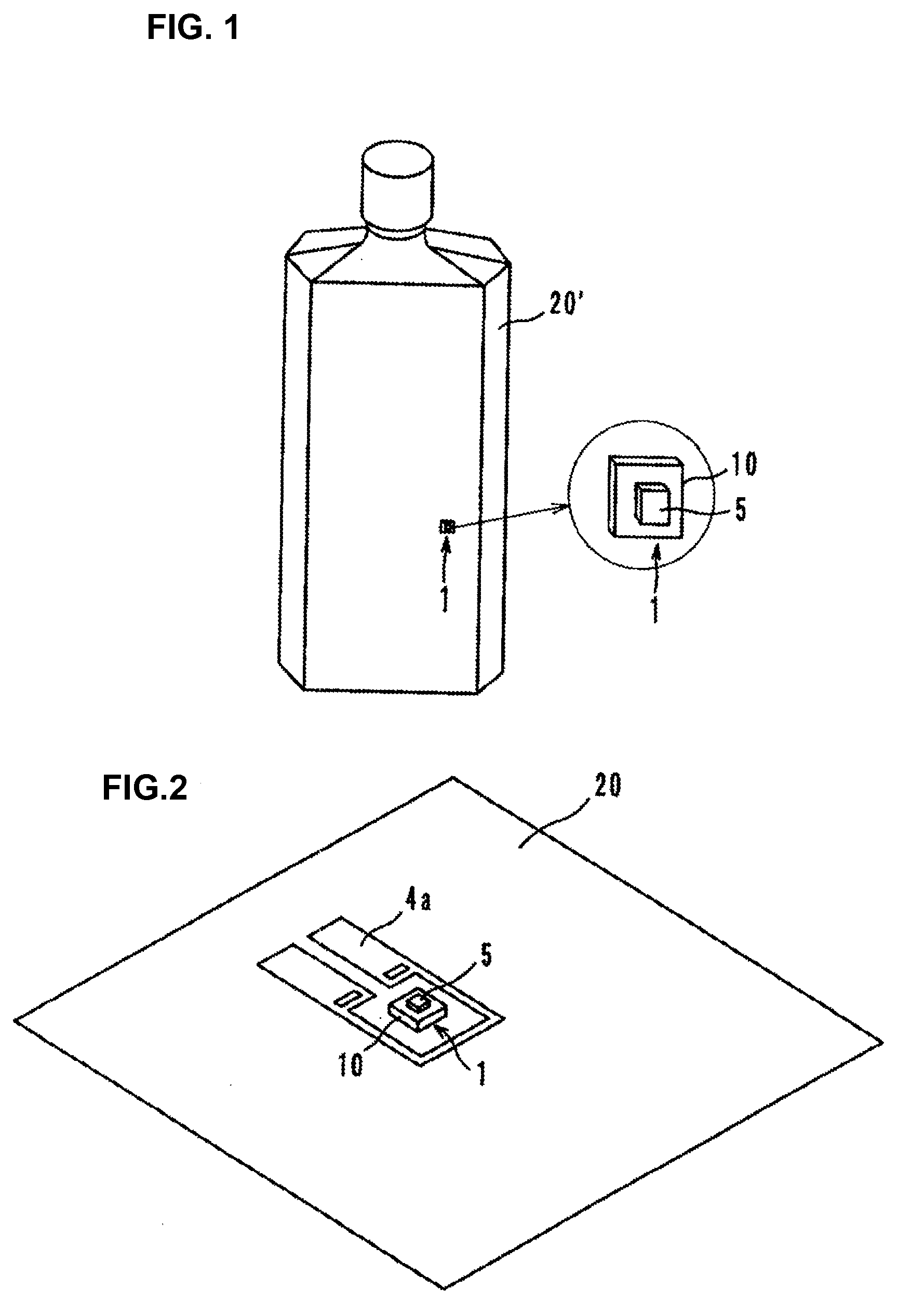 Article having electromagnetic coupling module attached thereto