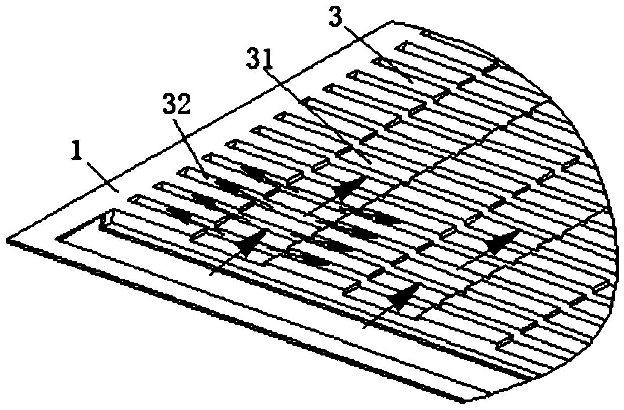 Air-cooled hydrogen fuel cell based on single metal polar plate and electric pile