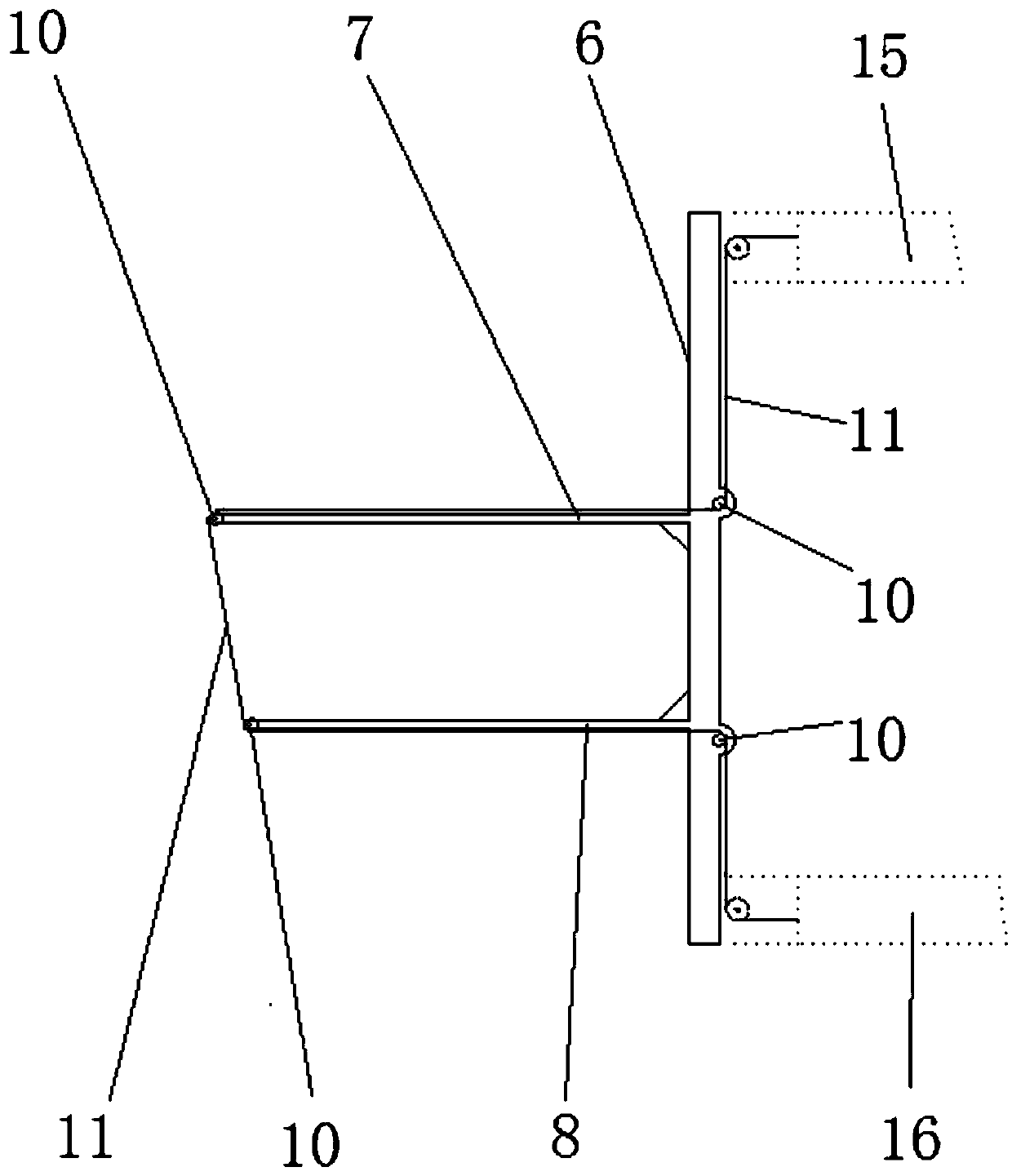 Large double-head shaft connecting flange blank manufacturing process and tool