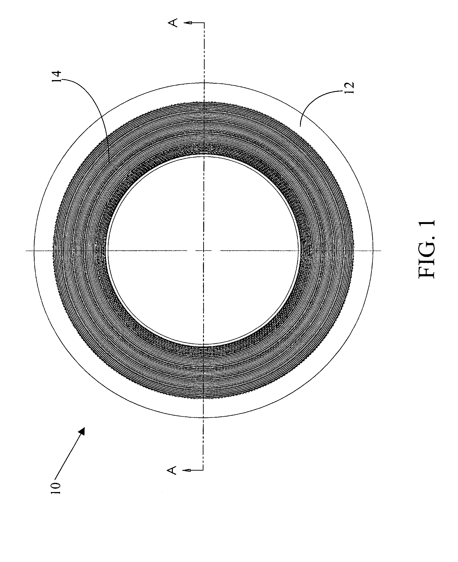 Corrugated gasket core with profiled surface