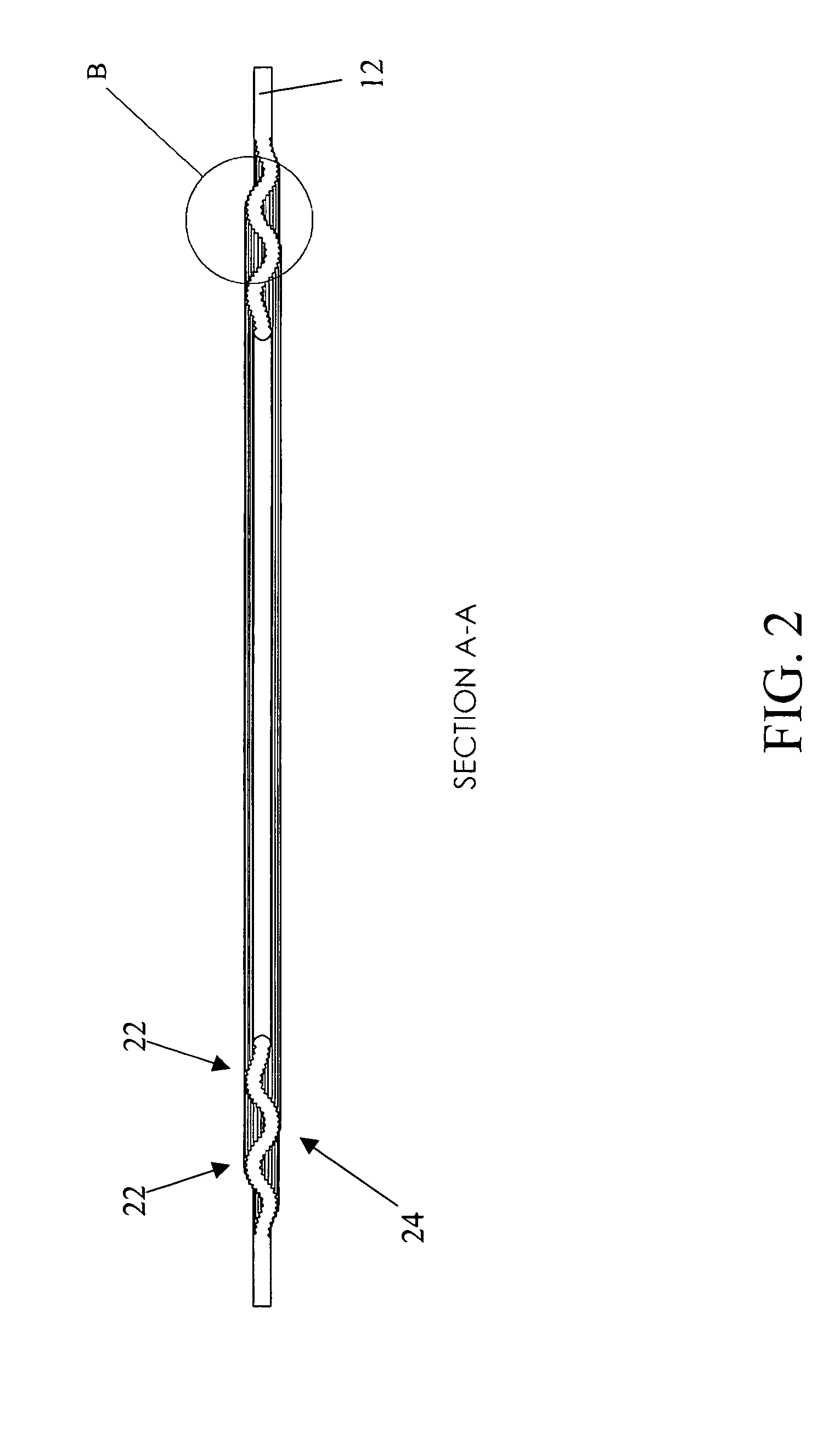 Corrugated gasket core with profiled surface