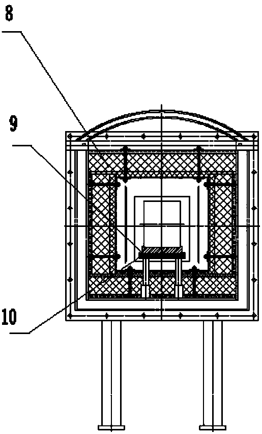 Ultra-high-temperature nitriding continuous tunnel furnace