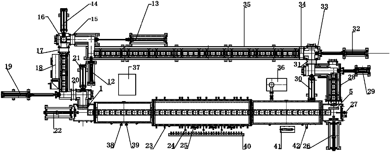 Ultra-high-temperature nitriding continuous tunnel furnace