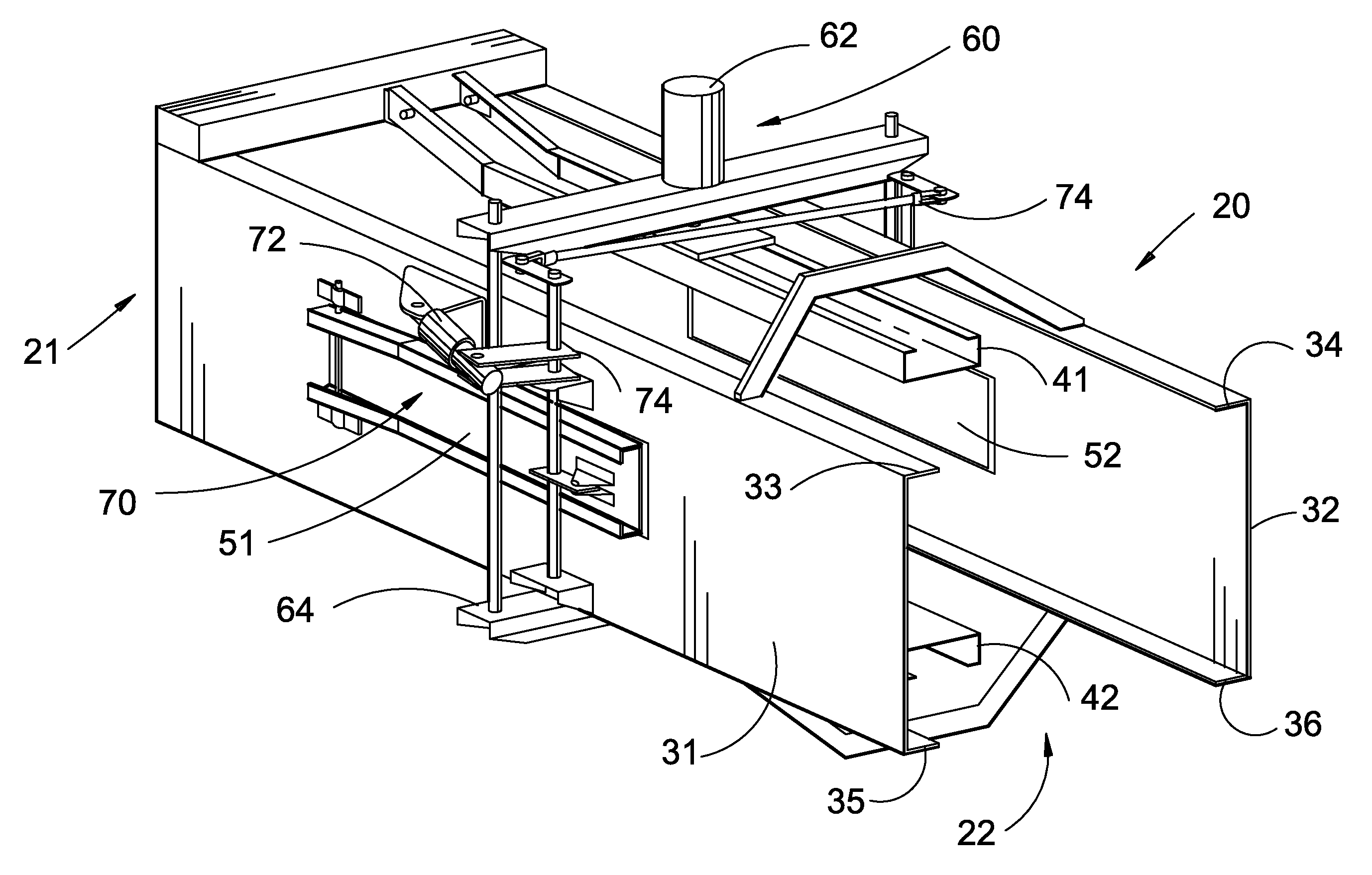 Side tension rails to control bale length variation in a square bale chamber