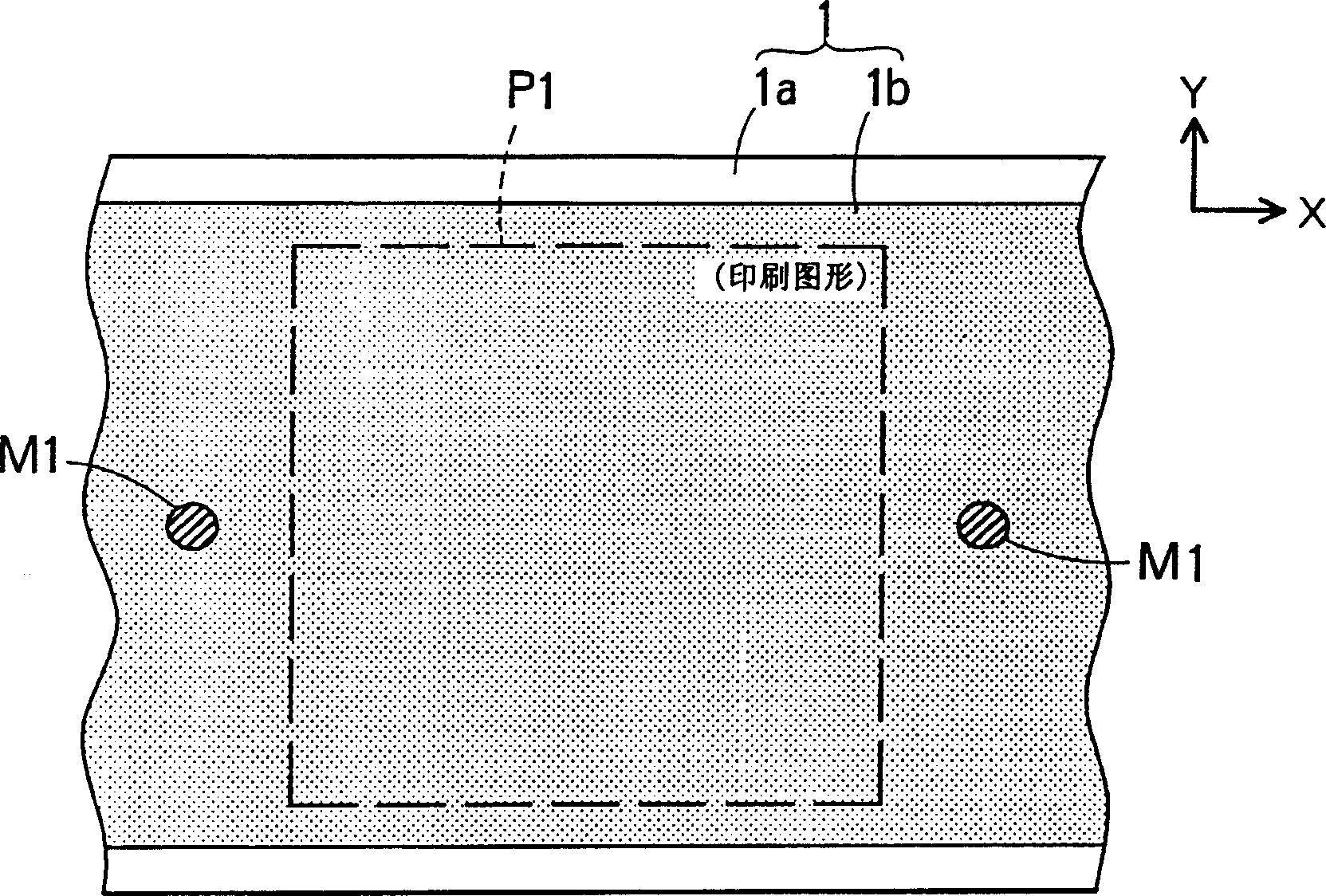 Printing method and printing device for non-individual body sheet