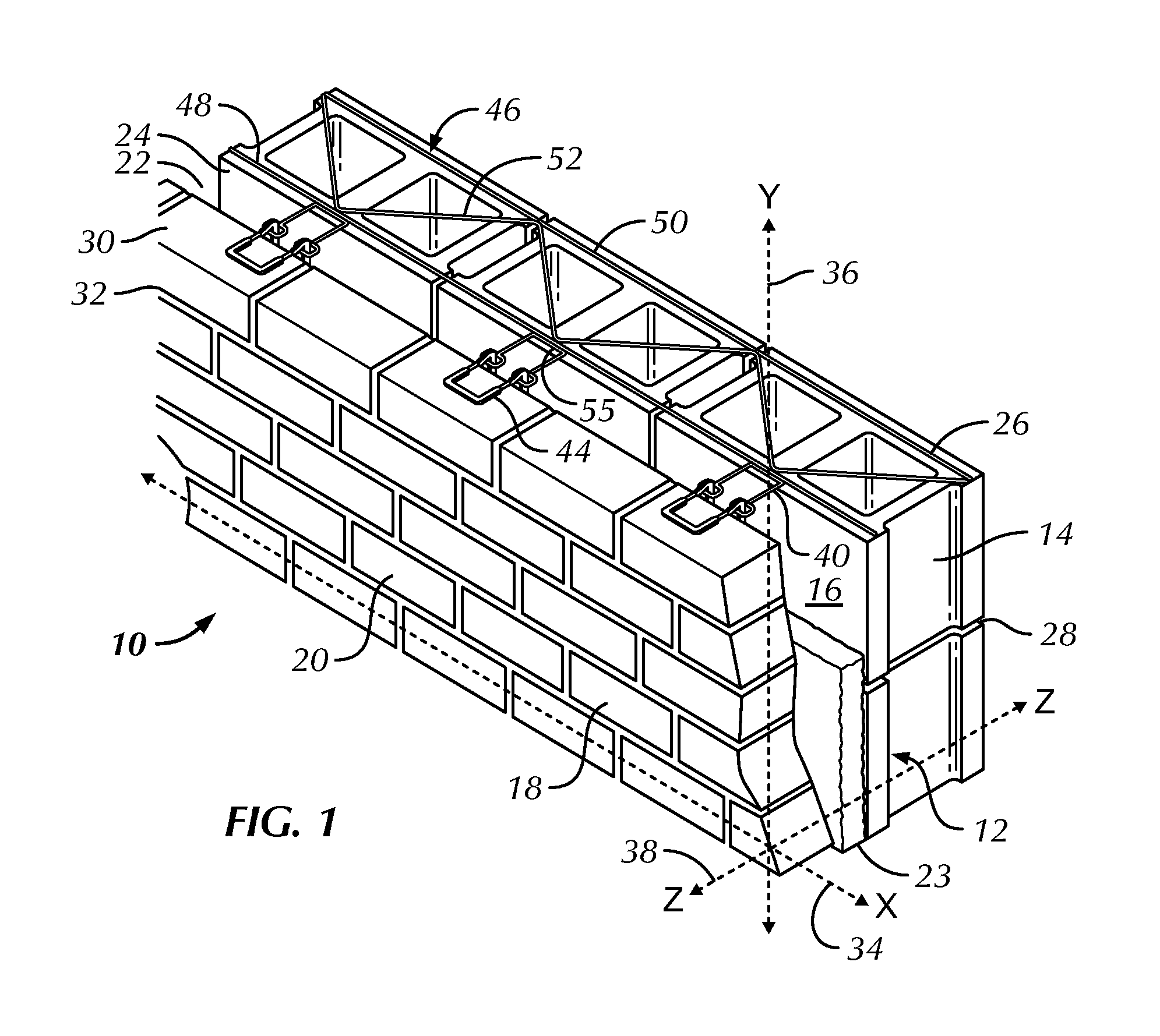 High-strength partially compressed low profile veneer tie and anchoring system utilizing the same