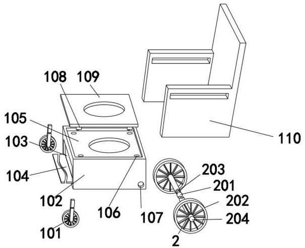 Movable defecation equipment for medical rehabilitation