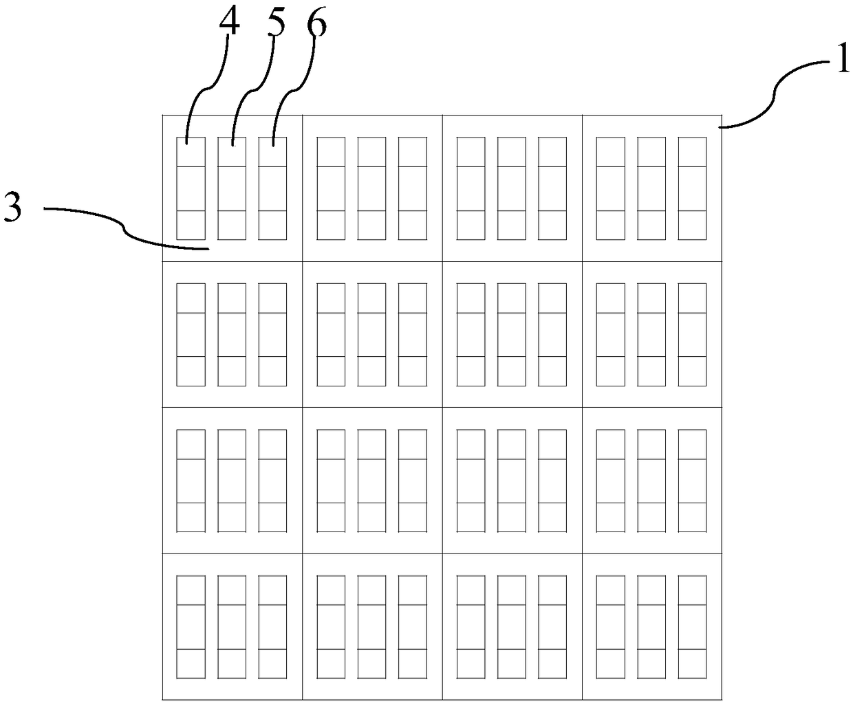 Package structure of micro LED display module