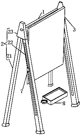 Double-sided adjustable type drawing board for infant early intelligence development