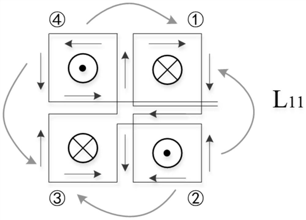 Winding structure of metal foreign matter detection coil for electromagnetic induction, method and system