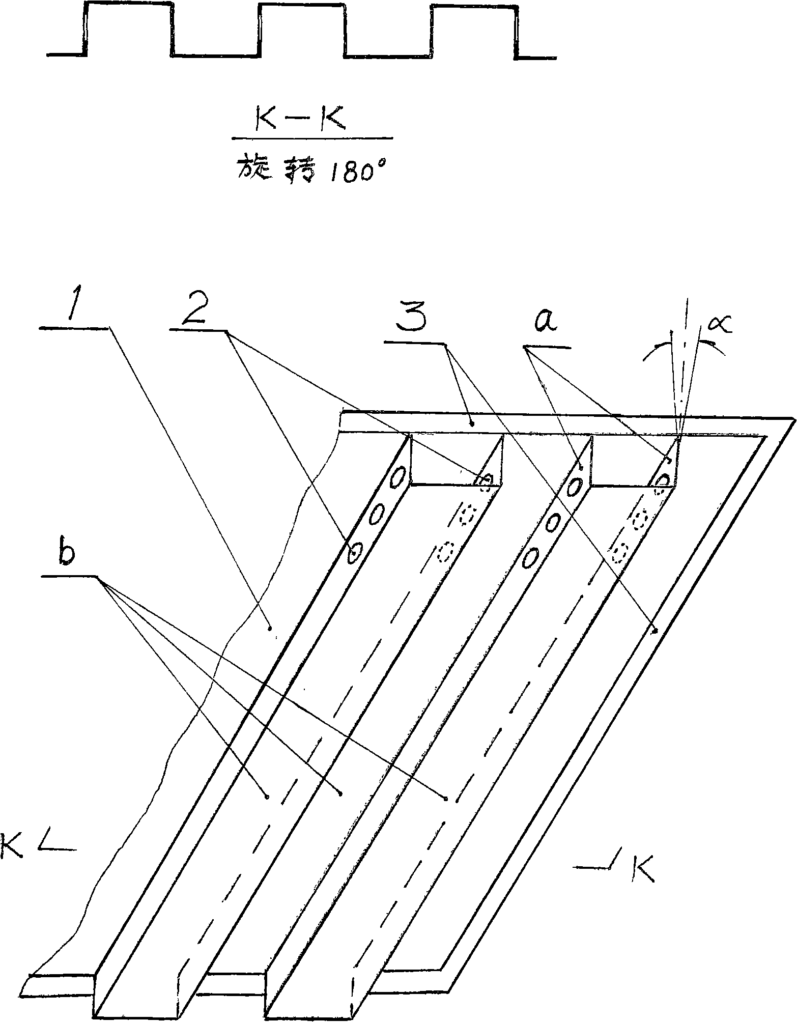 Great-wall shaped oil collection net of oil-smoke sucker