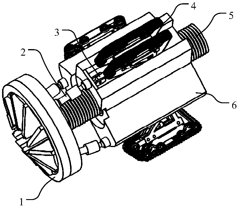 Pipeline dredging robot