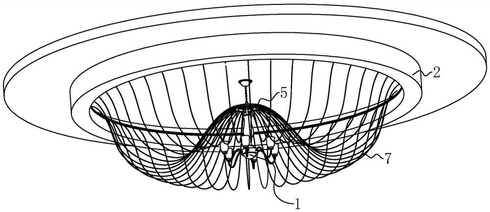 A kind of decorative chandelier and its installation method