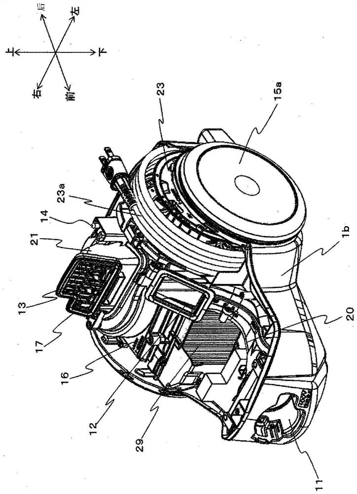 Electric vacuum cleaner and its dust collecting device