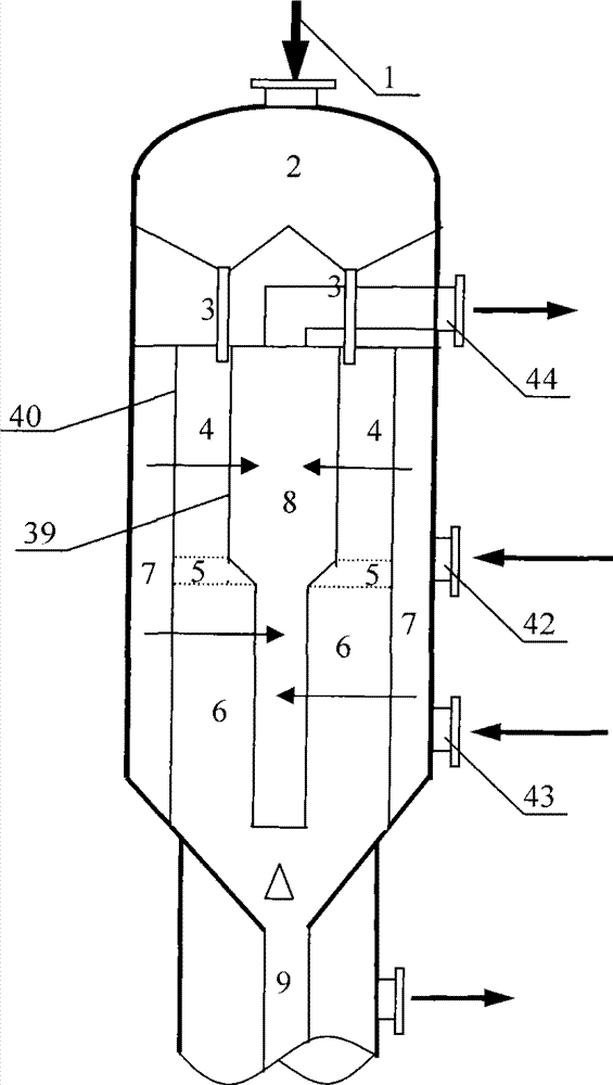 Hydrocarbon conversion catalyst regeneration burning method and regenerator burning area structure