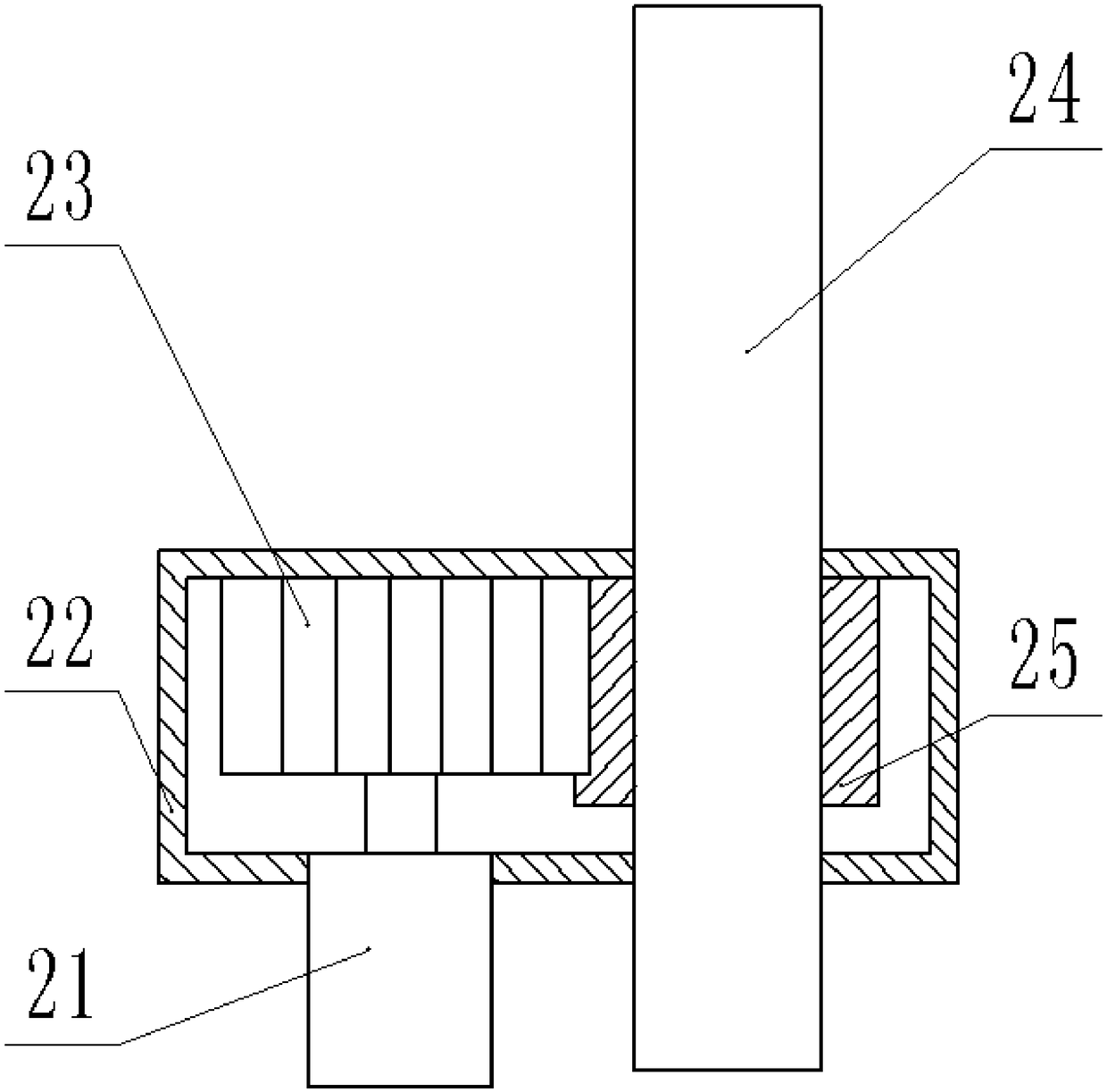 Portable treatment device for withered leaves of garden