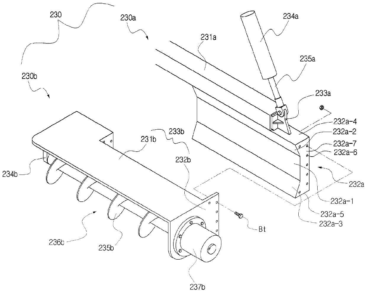 Hot in-place asphalt recycling apparatus and road paving method using same