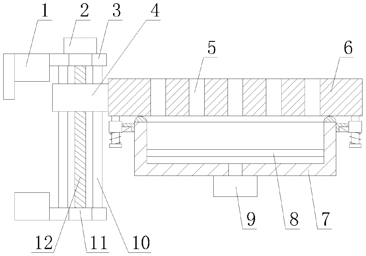 Clean type drilling machine workbench with height adjusting function