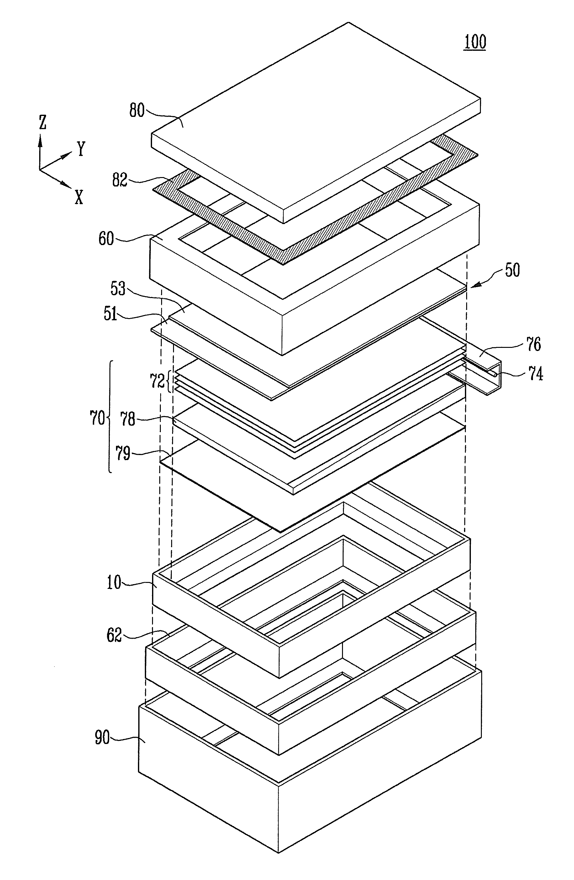 Flat panel display integrated with touch screen panel