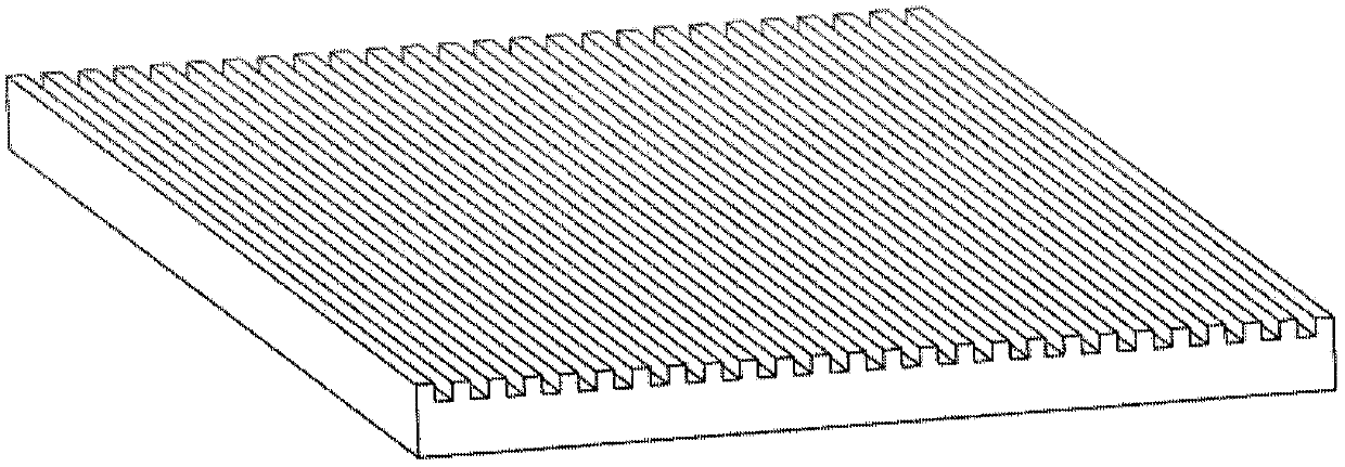 Surface heat sink of micro-nano composite structure and heat transfer enhancement method of surface heat sink