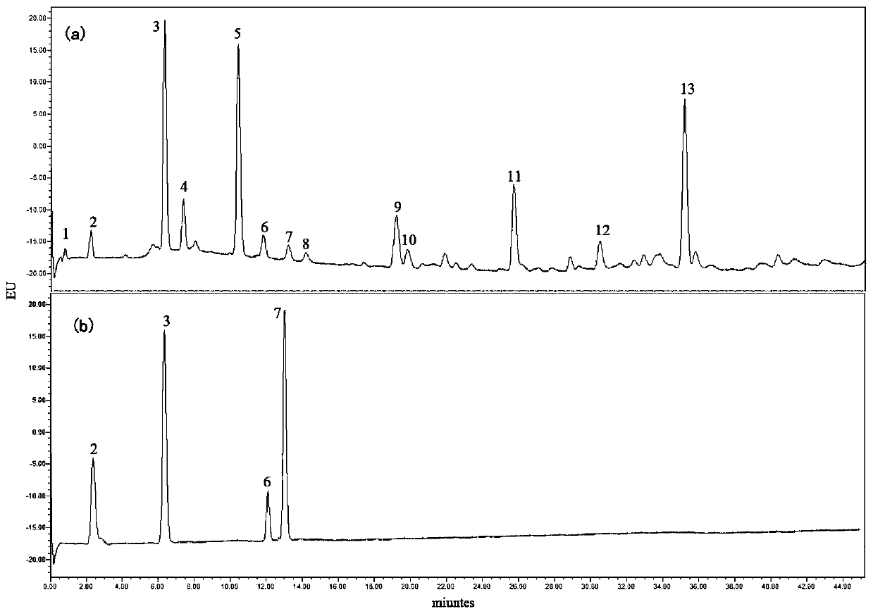 Virgin olive oil control fingerprint spectrum and construction method and application thereof