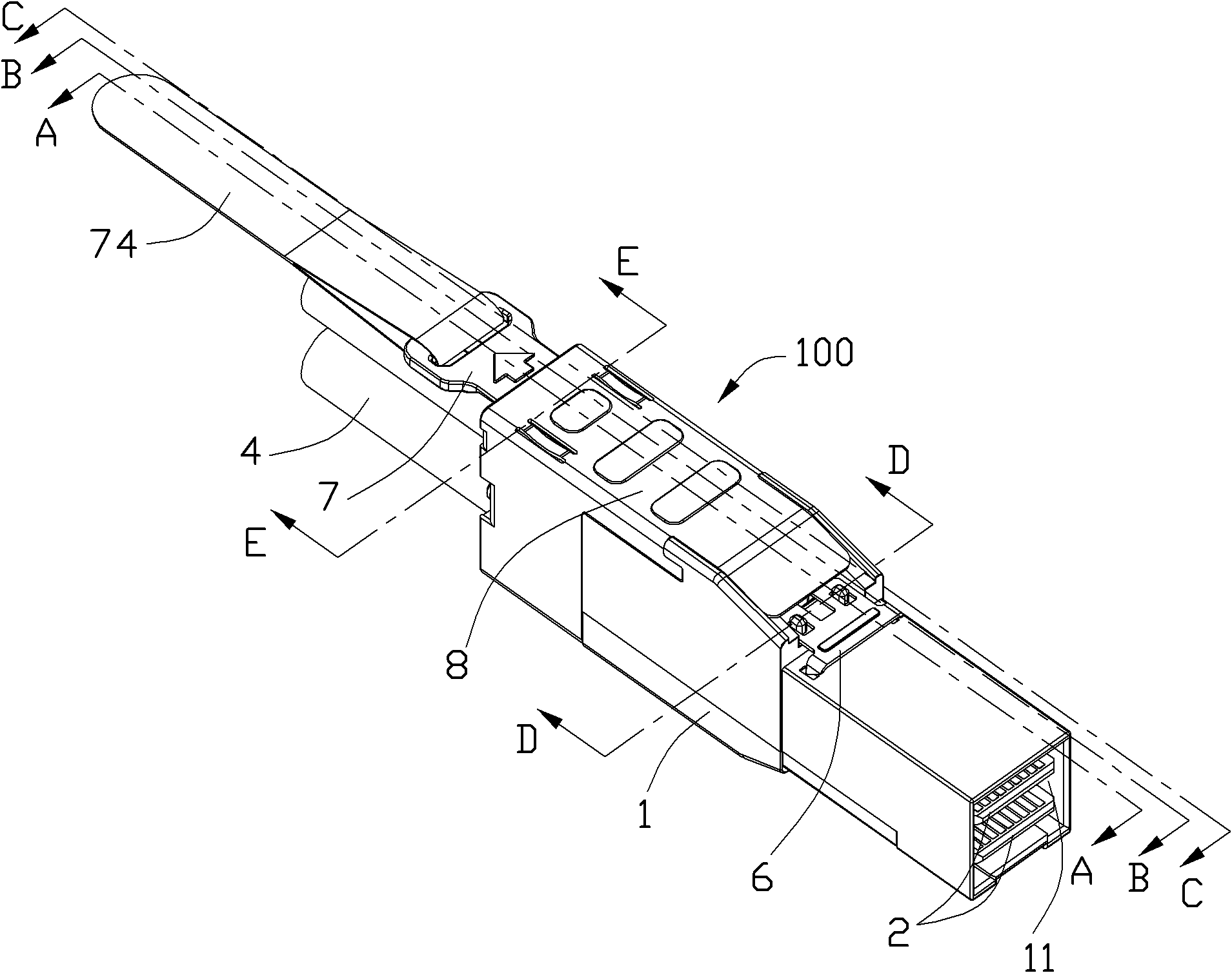 Cable connector component