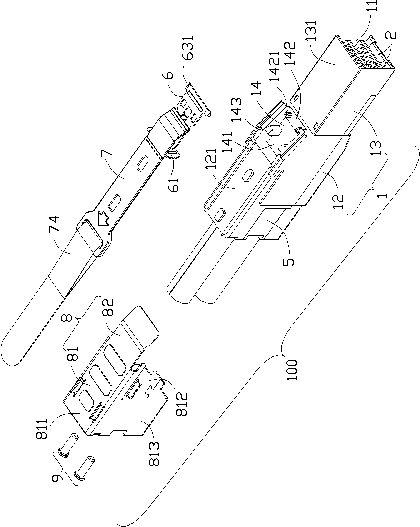 Cable connector component