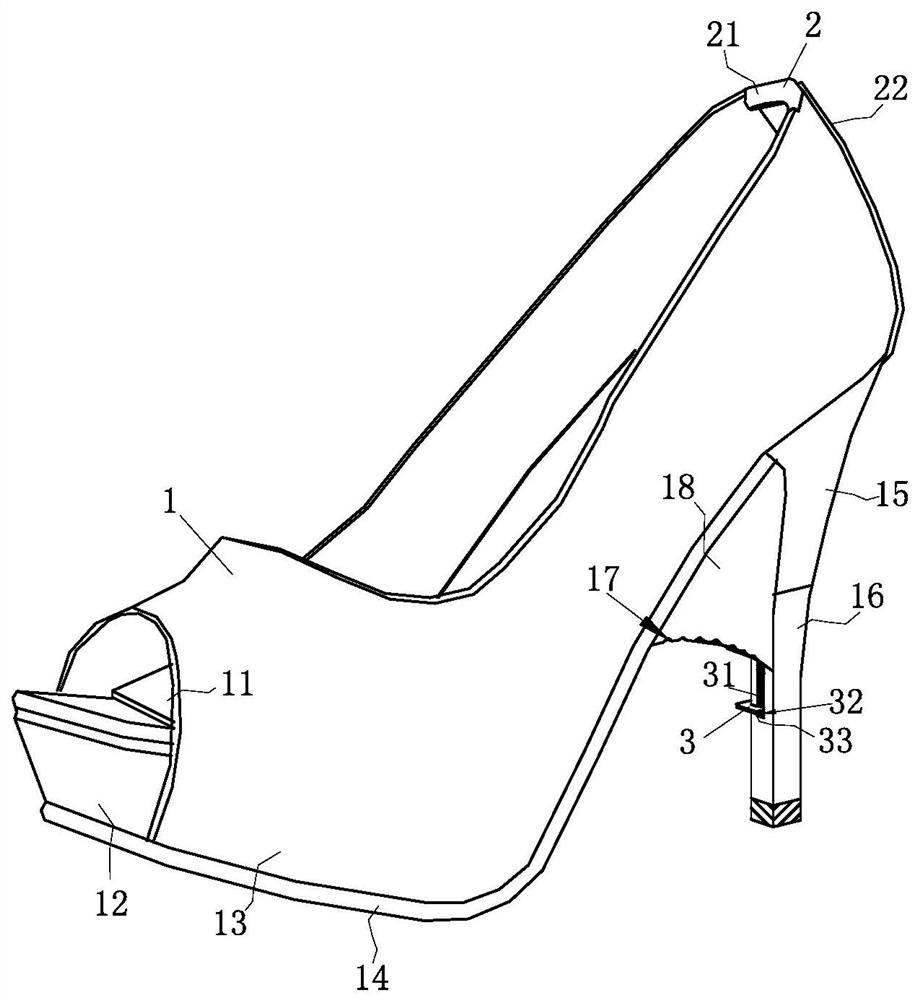 Composite lady's leather shoes