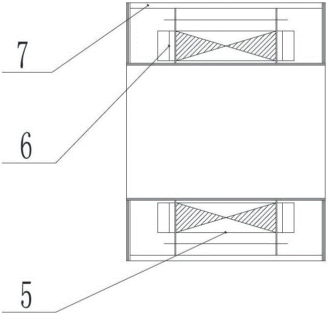 An electromagnetic induction desulfurization iron ladle