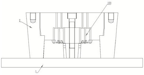 Quick die-filling device and method for sectioning type multi-layer partition plate