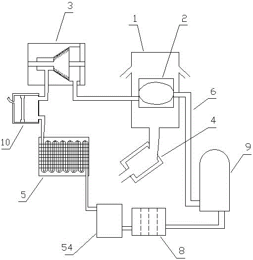 Internal combustion engine tail gas utilization heat energy power system based on adjustable-pressure and stable-pressure condensation