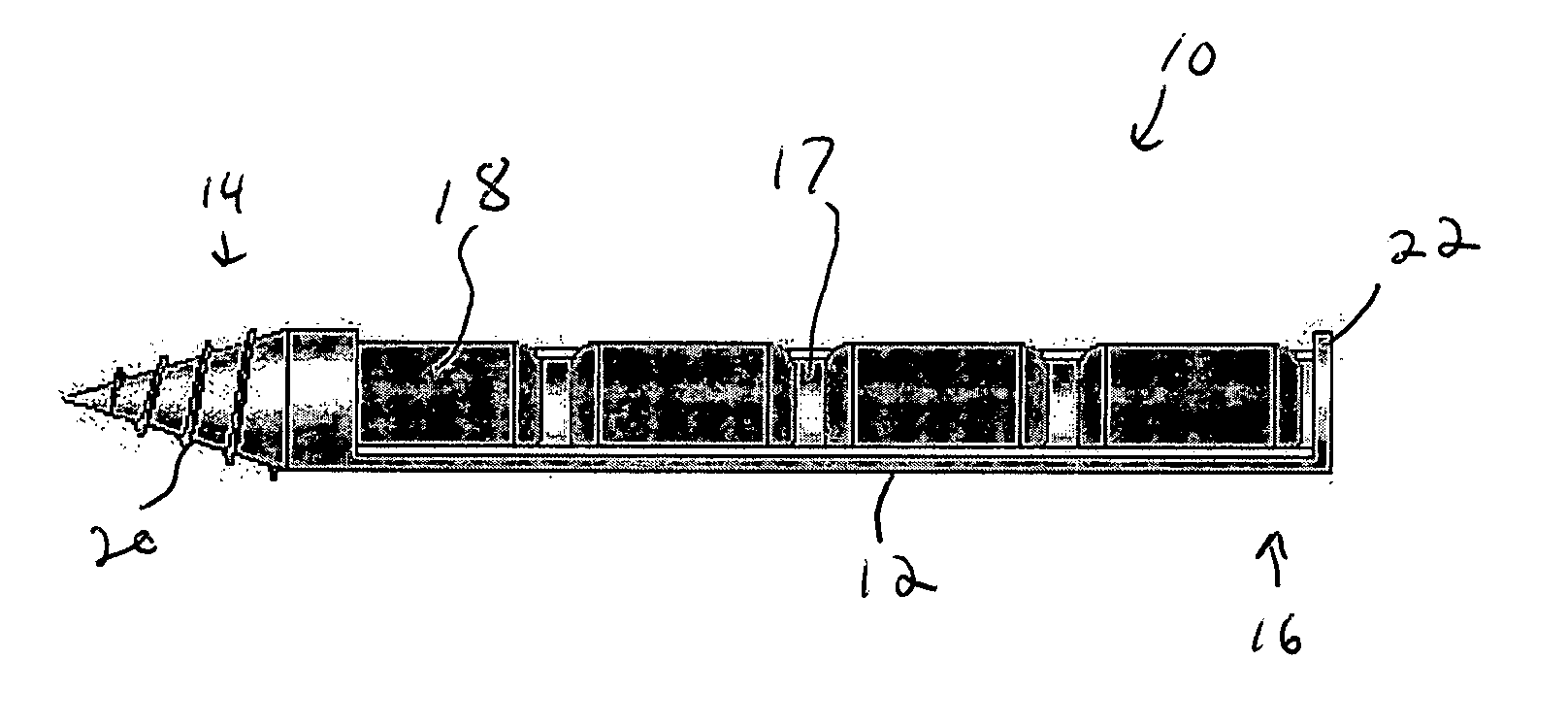 Brachytherapy method and applicator for treatment of metastatic lesions in a load bearing region