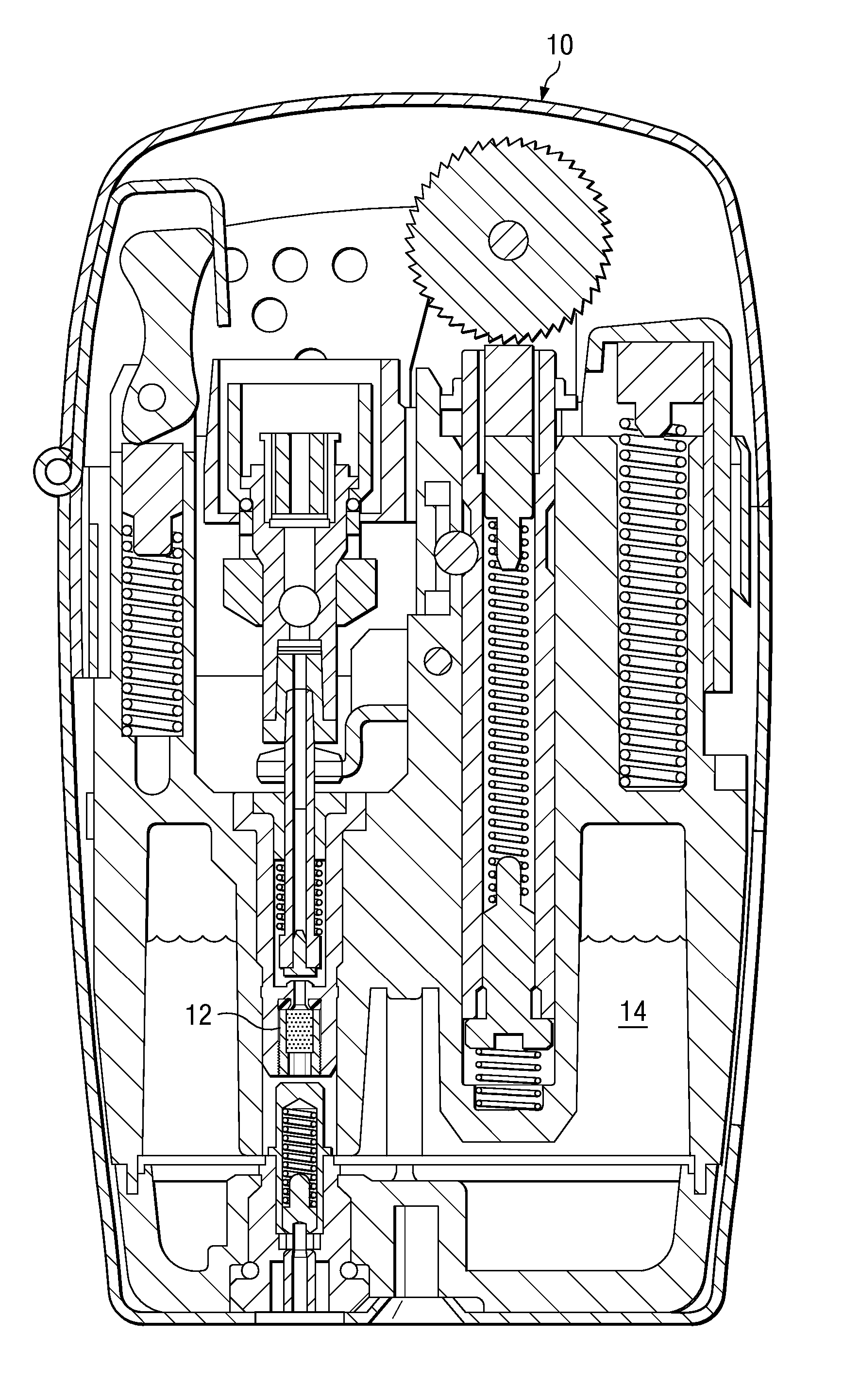 Lighter device with flow restrictor and methods of manufacturing and testing same