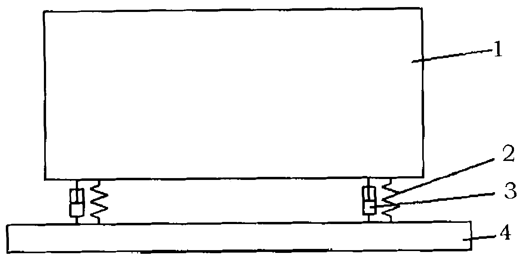 Supporting device for battery pack of electric automobile