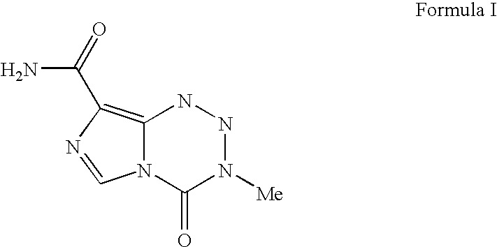 Methods of using temozolomide formulation intrathecally in the treatment of cancers