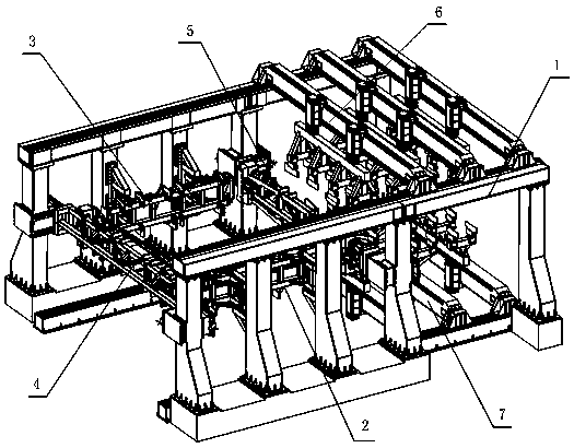 Aircraft center wing box digital assembly positioning system and positioning method