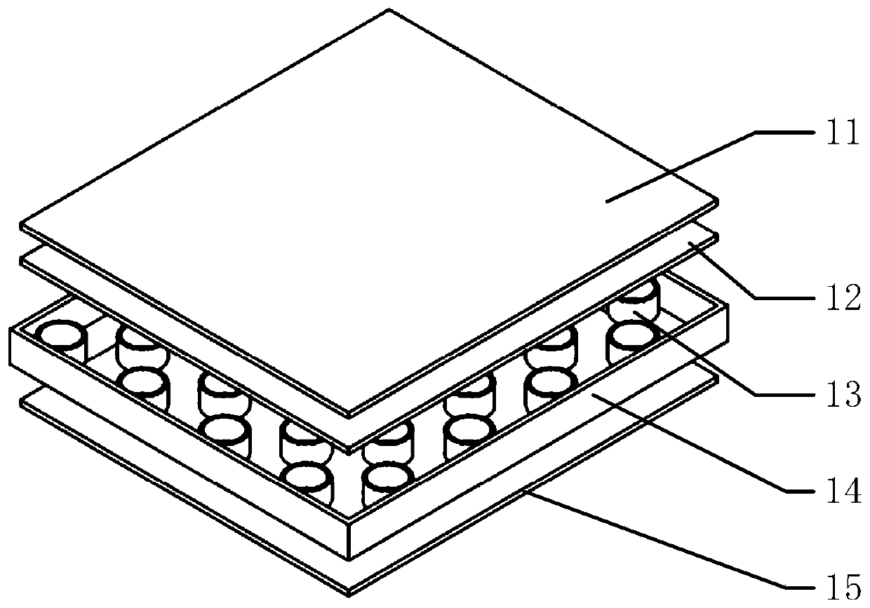 Battery buffering, heat-insulating and cooling plate, power battery pack and automobile