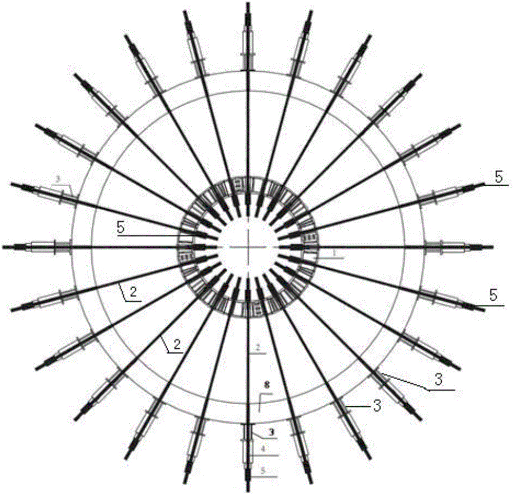 Circular whole loop tunnel structure test device